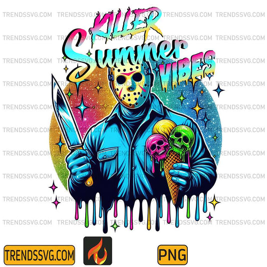 Horror-Jason-Voohess-Killer-Summer-Vibes-Halloween-Png
