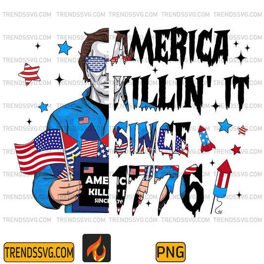 Horror-Michel-Myes-America-Killin-It-Since-1776-Movies-4th-Of-July-Png