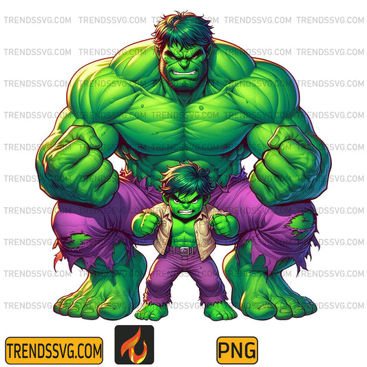 Hulk-Dad-And-Son-Png