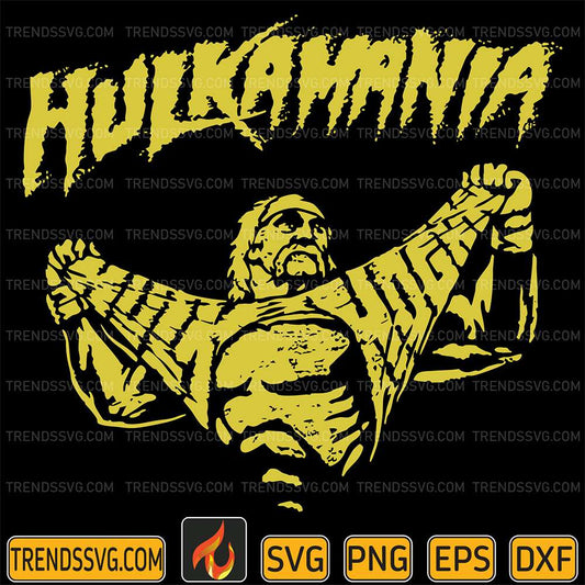 Hulk-Hogan-Hulkamania-Svg