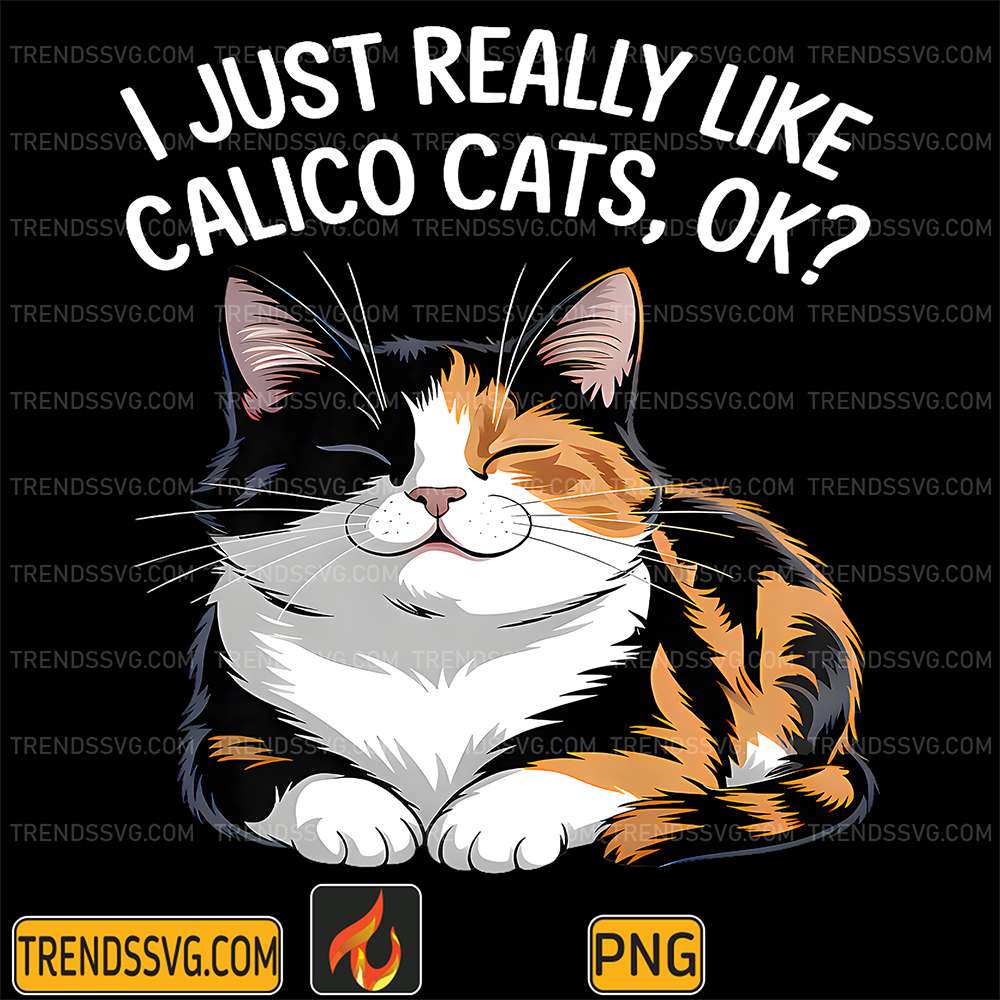 I-Just-Really-Like-Calico-Cats-Ok-Png