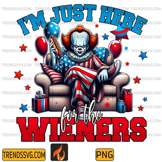 I-m-Just-Here-For-The-Wieners-Horror-Pennywise-Png
