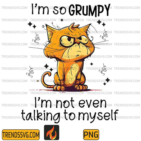 I-m-So-Grumpy-I-m-Not-Even-Talking-To-Myself-Png