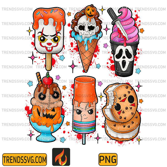 Ice-Cream-Horror-Character-Halloween-Png