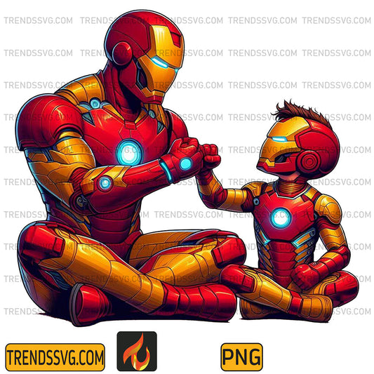 Iron-Man-Dad-And-Son-Png_4