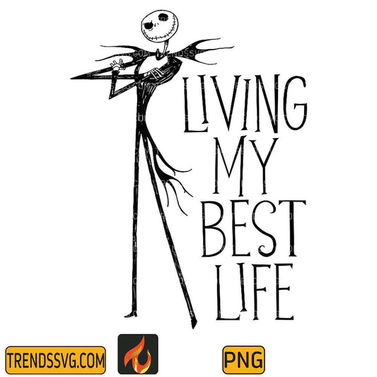 Jack-Skellington-Living-My-Best-Life-Png