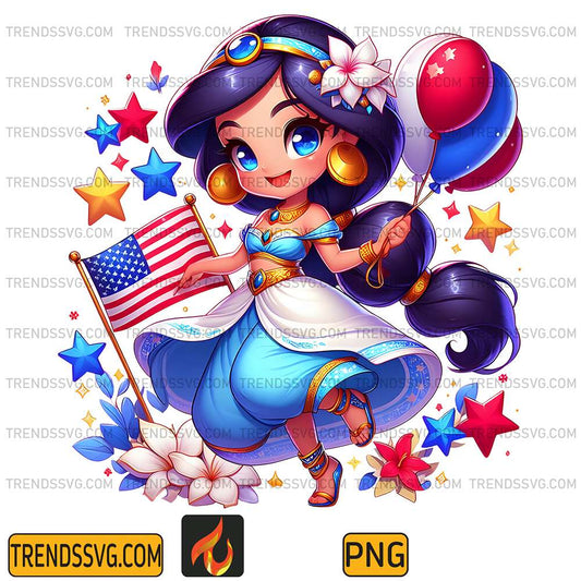 Jasmine-Princess-America-4th-Of-July-Png