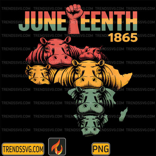 Juneteenth-Hippo-Black-African-June-19th-Png