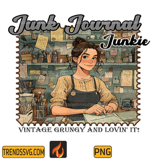 Junk-Journal-Junkie-Vintage-Grungy-And-Lovin-It-Png