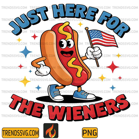 Just-Here-For-The-Hot-Dog-Wieners-4th-Of-July-Png