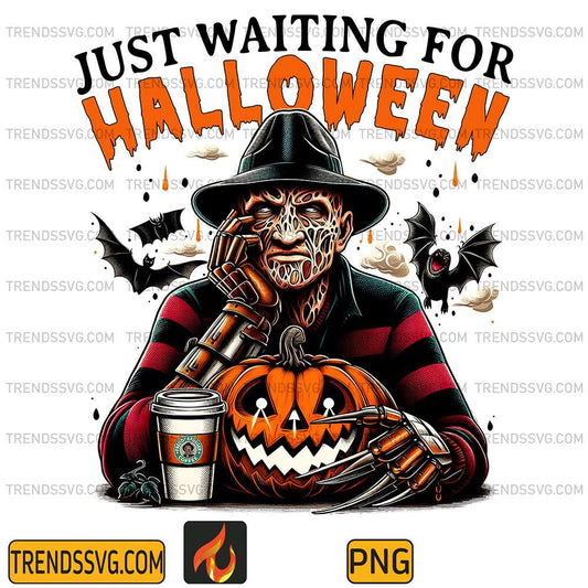 Just-Waiting-For-Halloween-Freddy-Krueger-Pumpkin-Fall-Png