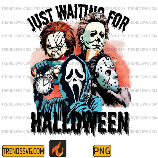 Just-Waiting-For-Halloween-Horror-Characters-Png