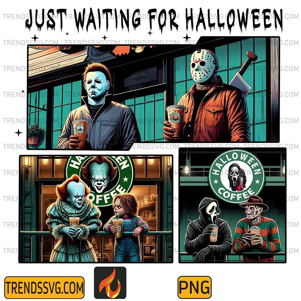 Just-Waiting-For-Halloween-Horror-Chracter-Coffee-Png