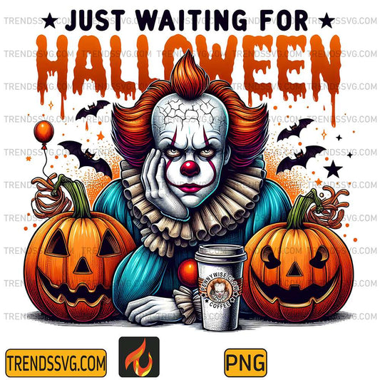 Just-Waiting-For-Halloween-Pennywise-Pumpkin-Fall-Png