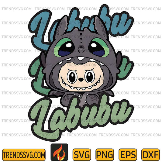Kawaii-Labubu-Monster-Dragon-Toothless-Svg