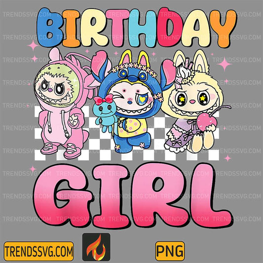 Labubu Birthday Girl Png TRENDSSVG
