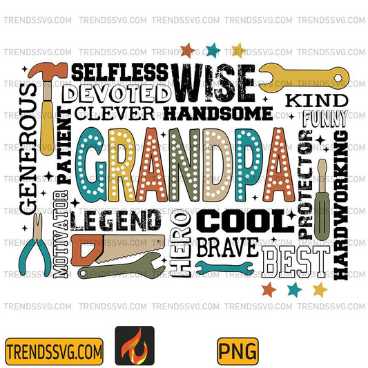 Legend-Cool-Best-Wise-Selfless-Handsome-Grandpa-Png