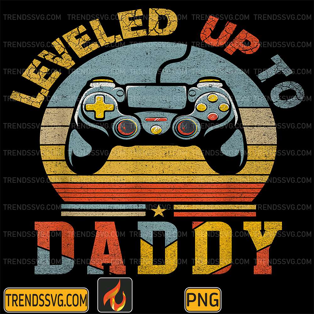 Leveled-Up-To-Dad-Game-Controller-Png