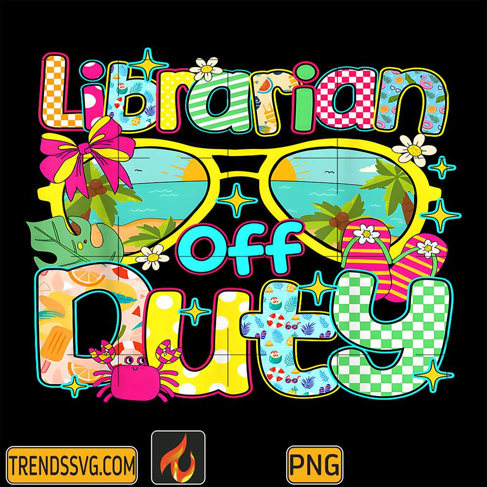 Librarian-Off-Duty-Hello-Summer-Png