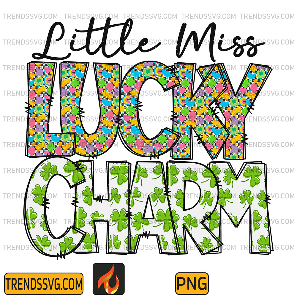 LittleMissLuckyCharmStPatricksDayPng