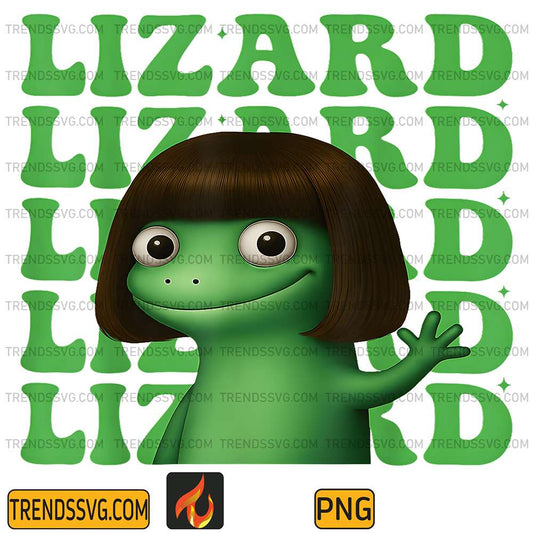 Lizard-Bob-Haircut-Girl-Animal-Png
