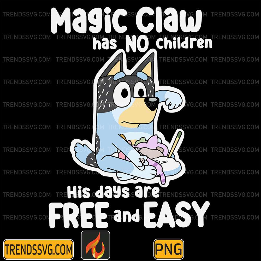 Magic-Claw-Has-No-Children-His-Days-Are-Free-And-Easy-Bluey-Dad-Png