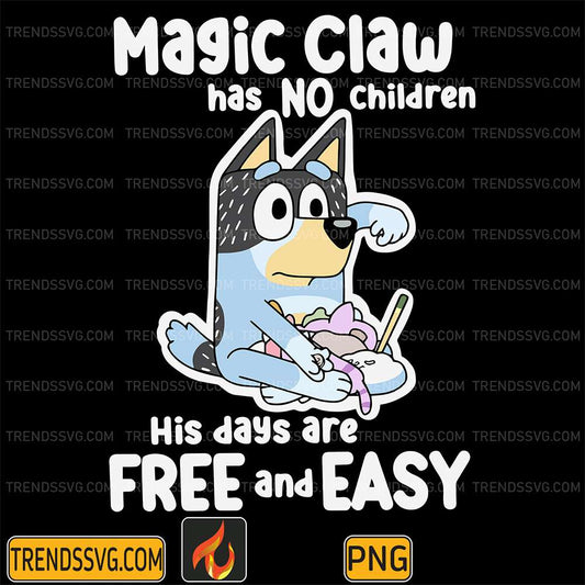 Magic-Claw-Has-No-Children-His-Days-Are-Free-And-Easy-Bluey-Dad-Png