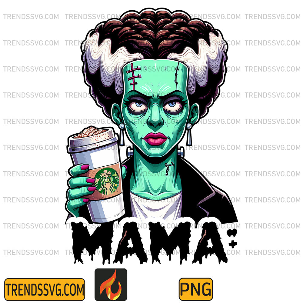 MamaCoffeeStarbucksHorrorFrankensteinPng_1