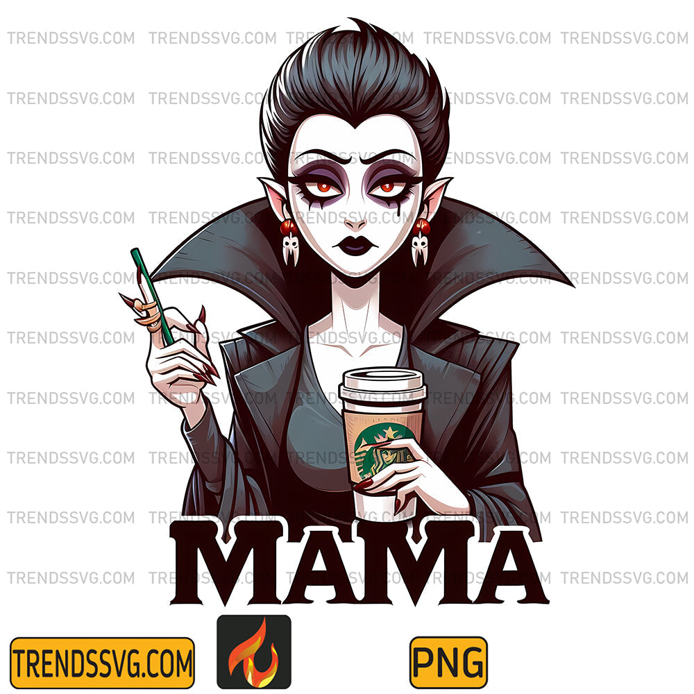 MamaCoffeeStarbucksHorrorVampireGirlPng_1