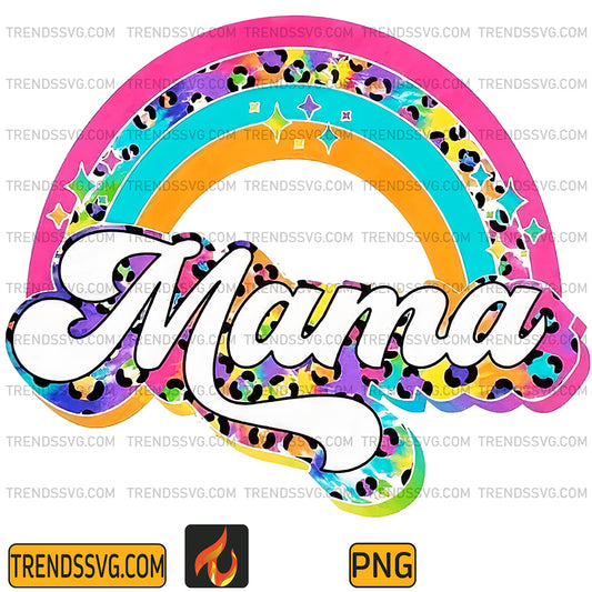 MamaColorfulRainbowsPng