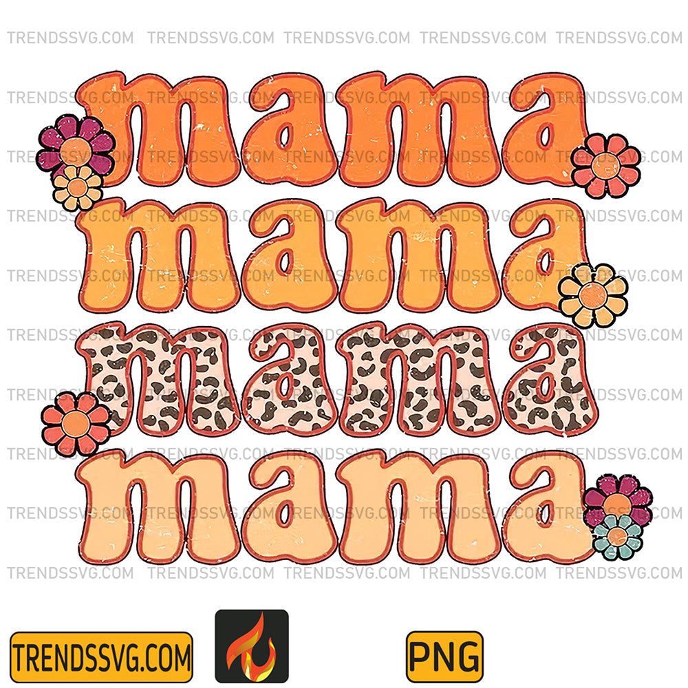 MamaRetroFlowerPng