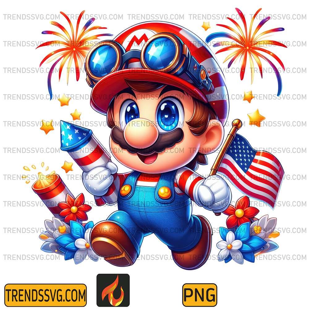 Mario-America-4th-Of-July-Png-2