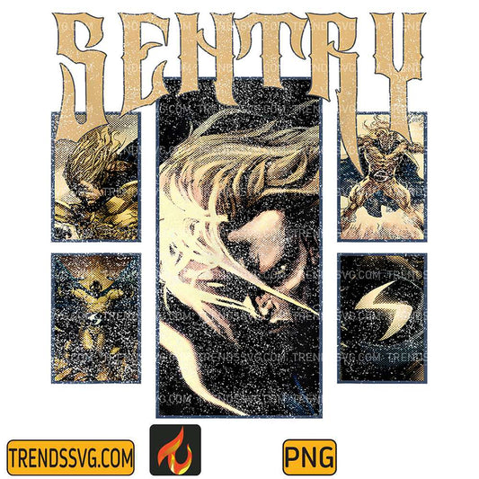 Marvel-Comics-Retro-Classic-Sentry-Multiple-Panel-Png