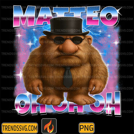 Matteo Oh-Oh-Oh Italian Brainrot AI Generated Png TRENDSSVG
