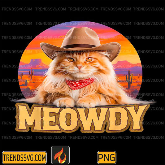 Meowdy-Sunny-Western-Country-Cowboy-Fluffy-Cat-Png