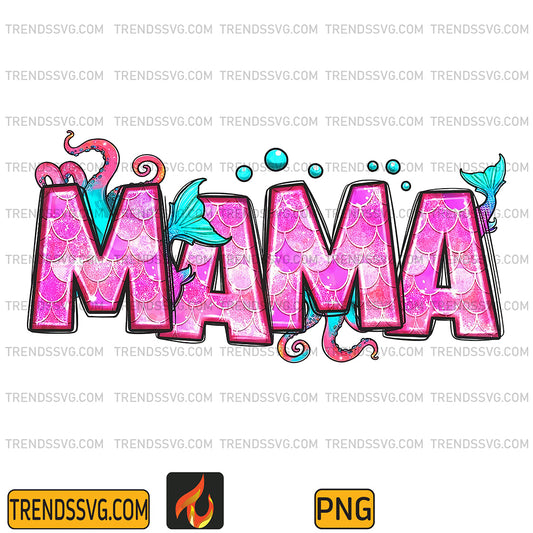MermaidMamaSublimationPng