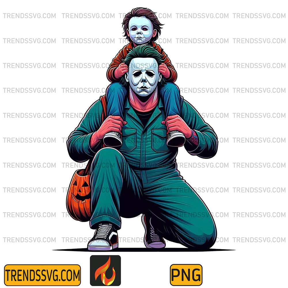 Michael-Myers-Dad-And-Son-Png