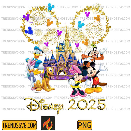 Mickey-And-Friends-Golden-Castle-Disney-2025-Png