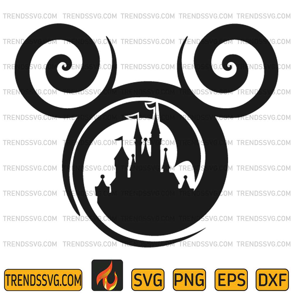 Mickey-Castle-Head-Svg