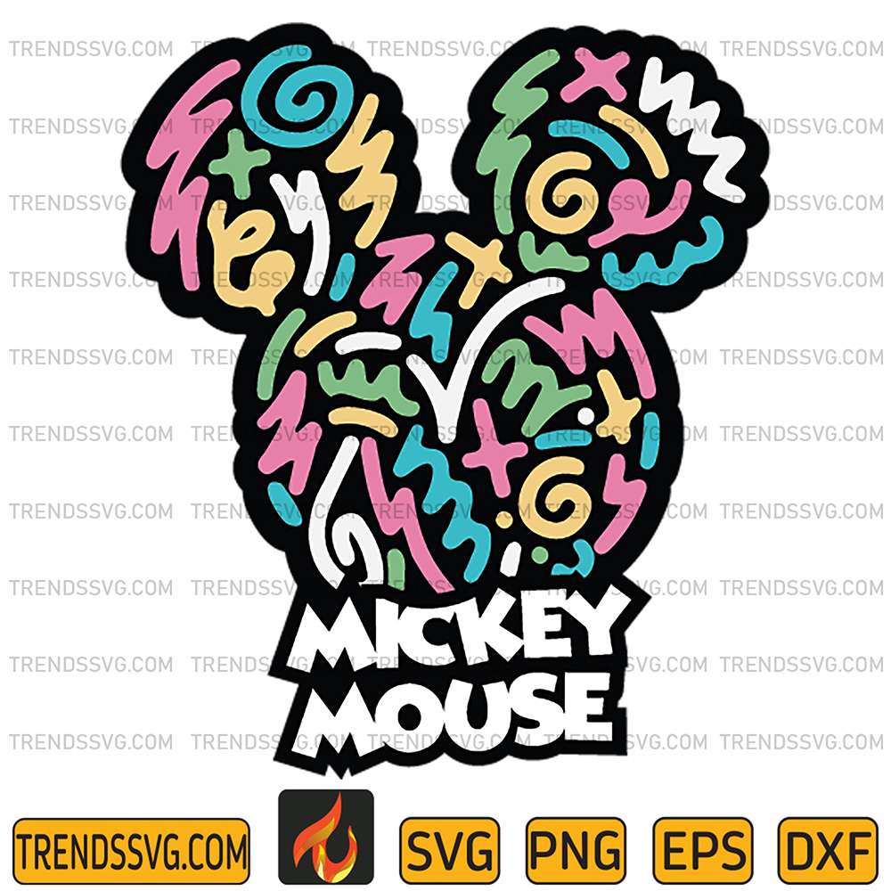 Mickey-Mouse-Colorful-Head-Svg