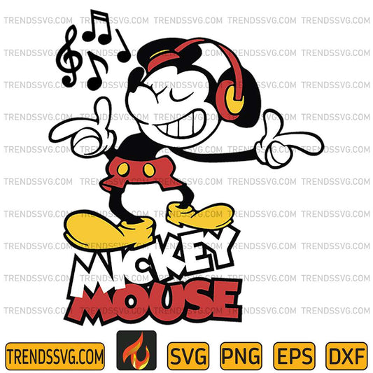 Mickey-Mouse-Sing-Svg