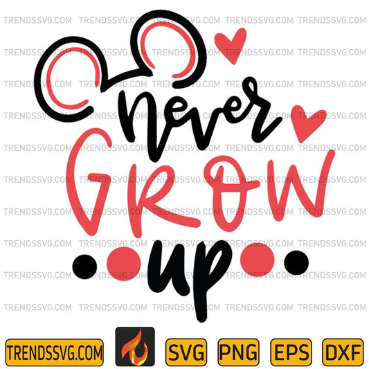 Mickey-Never-Grow-Up-Svg
