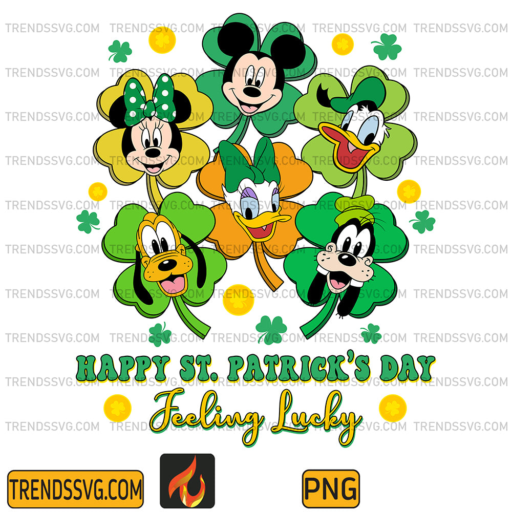 MickeyAndFriendFeelingLuckyHappyStPatrick_sDayPng