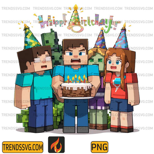 Minecraft-Family-Happy-Birthday-Png