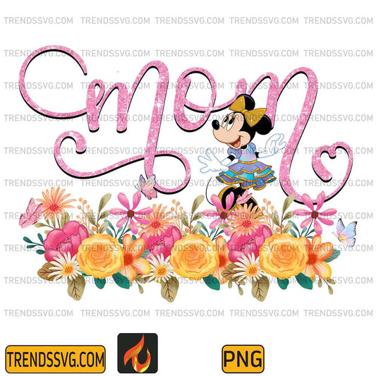 Mom-Minnie-Floral-Png