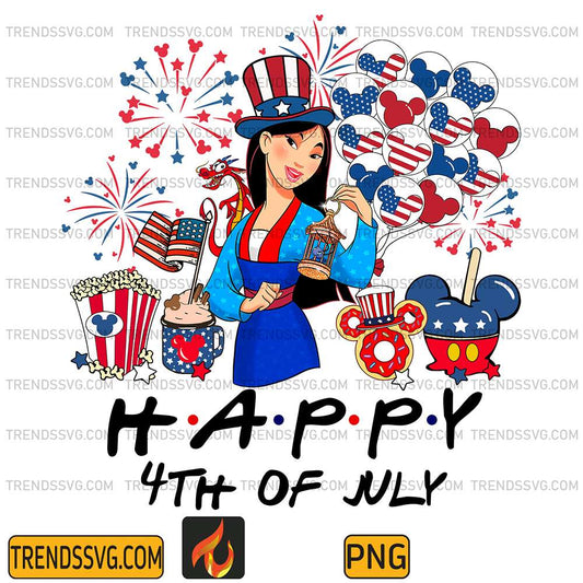 Mulan-America-Happy-4th-Of-July-Png