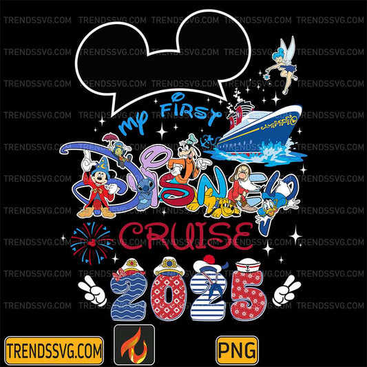 My First Disney Cruise 2025 Png TRENDSSVG