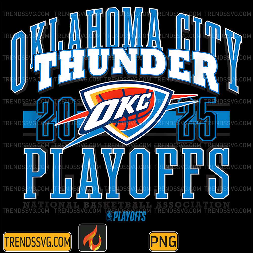 NBA-Oklahoma-City-Thunder-2025-Playoffs-Showtime-Png