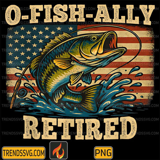 O-Fish-Ally-Retired-Fishing-American-Flag-Png