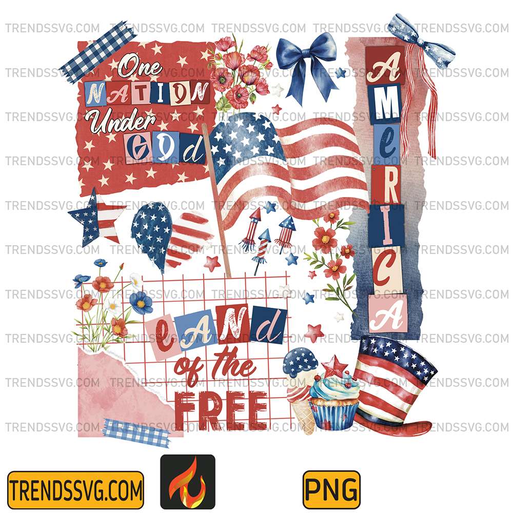 One-Nation-God-America-Land-Of-The-Free-Png
